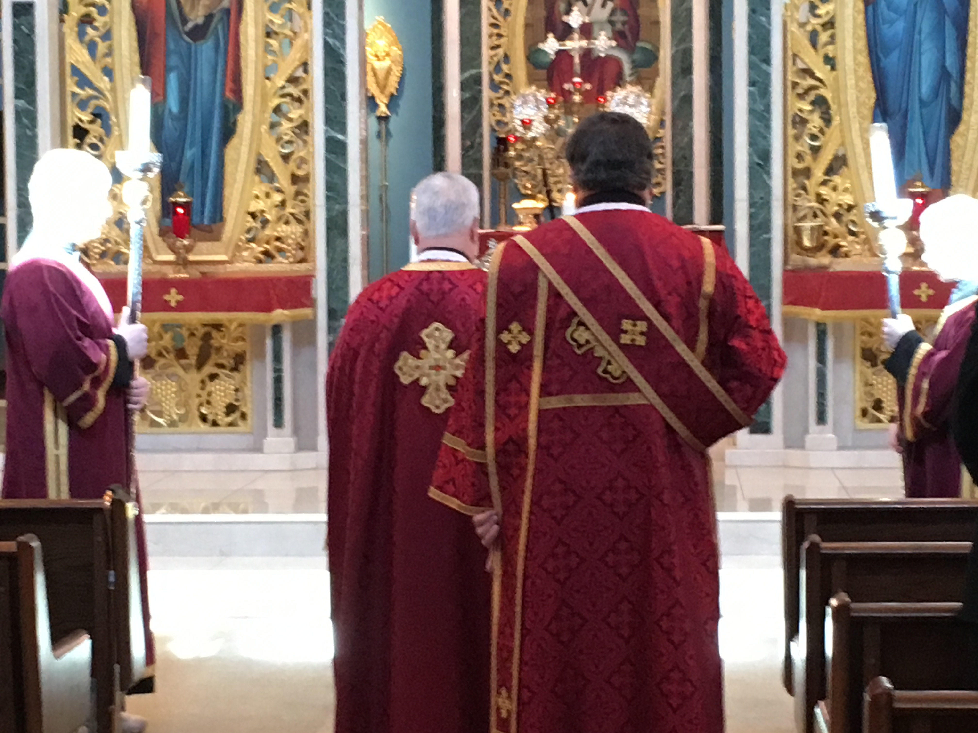 We bow to Your Cross O Lord...