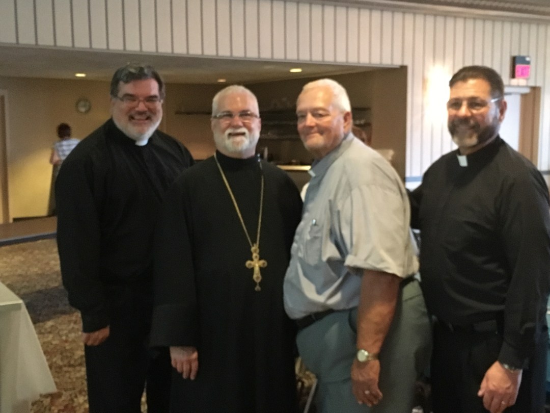 Our pastor, Fr Ed Cimbala with the deacons of he parish--Mark Koscinski, Fr. Ed, Alex Kubik, and Nick Sotack from left